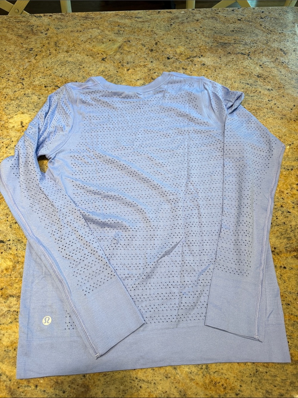 lululemon athletica Perforated Long-Sleeve Top — Light Lavender